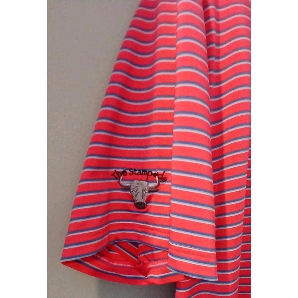 Fairway Greene Mens XL Golf Polo Shirt Pink Performance Stretch Moisture Wicking - Picture 2 of 6